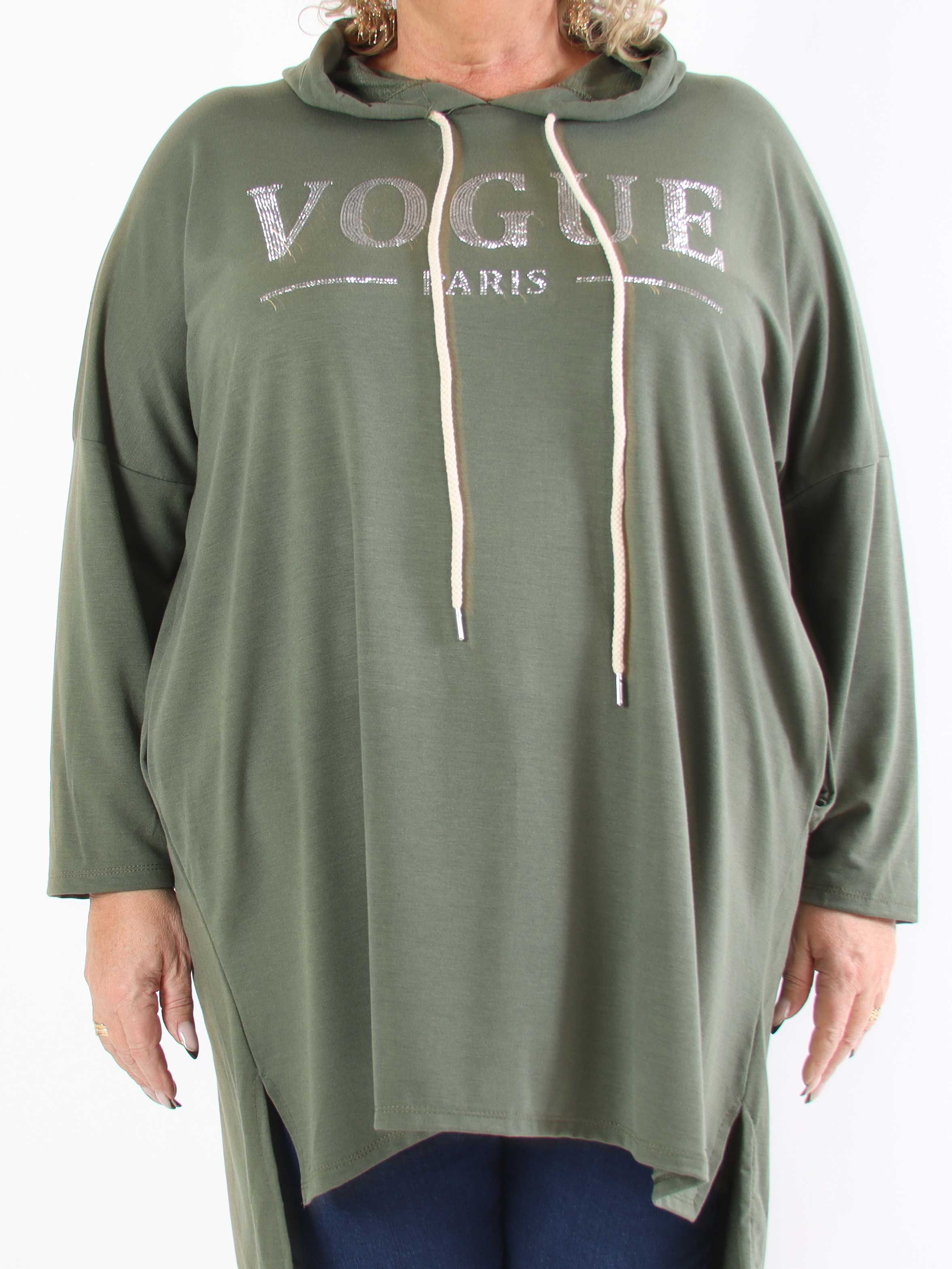 Vogue Hoodie - Plus size hoodie kjole med similisten